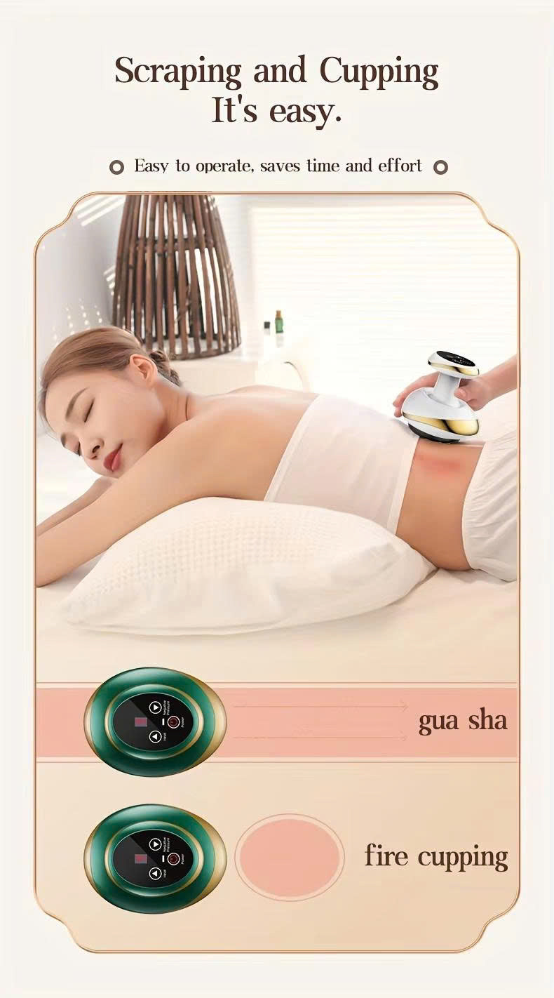 Universal Electric Massage Meridian Brush Body Dredging Vacuum Suction Cup Cupping Scraping Instrument Fat Burner Slimming