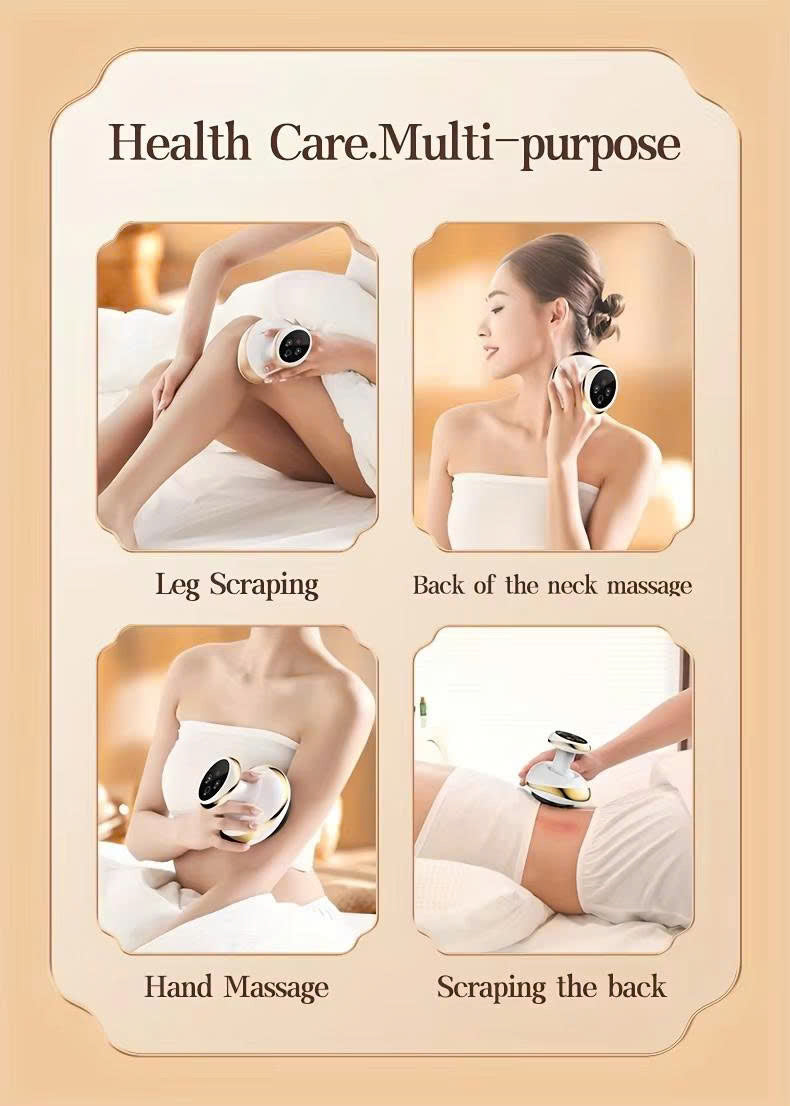Universal Electric Massage Meridian Brush Body Dredging Vacuum Suction Cup Cupping Scraping Instrument Fat Burner Slimming